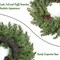 Real Touch Pine Christmas Wreath 24 Inch Christmas Wreaths for Front Door Winter Wreath Artificial Green Wreaths Outdoor Christmas Decorations Indoor Outside Window Home Holiday Thanksgiving